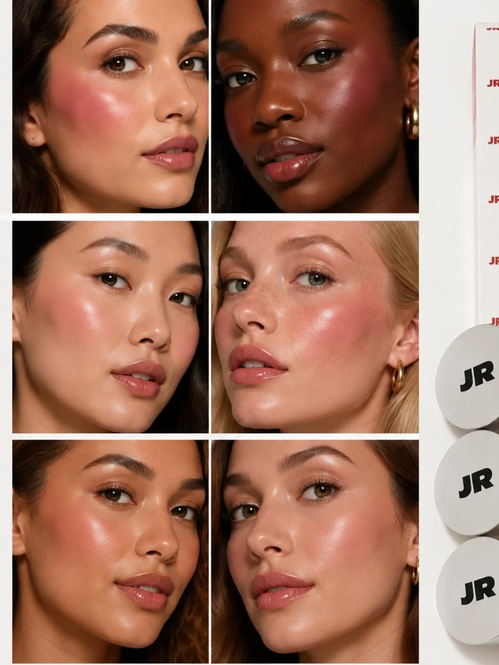 Jones Road Trio Cream Lip & Cheek Tints — Noir, Après, Ballerina